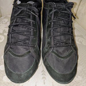 Adidas SLVR Black Wedge Sneakers